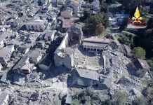 Cảnh tượng tan hoang sau trận động đất ở Italy