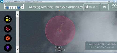 Tìm kiếm máy bay MH370 qua hình ảnh vệ tinh