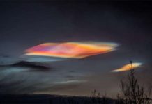 Mây xà cừ nguy hiểm ở vùng cực