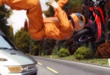 Quả cầu bảo hộ toàn thân “xế” xe máy