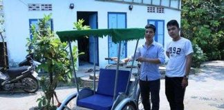 Xích lô chạy bằng năng lượng mặt trời của 3 chàng sinh viên Đà Nẵng