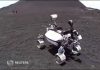 Robot Mặt Trăng lăn bánh thử nghiệm trên sườn núi lửa