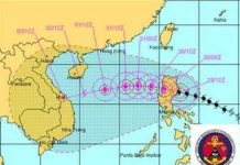 Siêu bão Cimaron tiến vào biển Đông