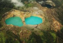 Bí ẩn hồ đổi màu “ma quái” ở Indonesia Bí ẩn hồ đổi màu “ma quái” ở Indonesia