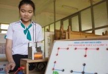 Nữ sinh trường huyện sáng chế phanh điện từ Nữ sinh trường huyện sáng chế phanh điện từ