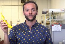 Nghe, gọi điện thoại từ... một quả chuối