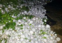 Mưa đá khủng khiếp tàn phá Mường Khương