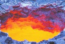 Hố tử thần phun lửa ở Tân Cương Trung Quốc Hố tử thần phun lửa ở Tân Cương Trung Quốc