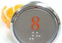 Nút bấm trên thang máy có những vân nổi để làm gì?