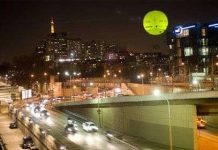 Bóng bay cảnh báo ô nhiễm