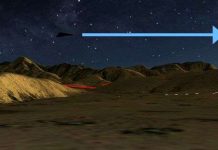 Xôn xao UFO hình tam giác đen trên bầu trời đêm Willcox