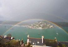 Cầu vồng kép hiếm có Cầu vồng kép hiếm có