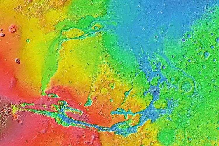 Siêu sóng thần cao 50m có thể từng càn quét sao Hỏa