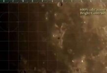 Quay được hình ảnh UFO bay qua Mặt Trăng?