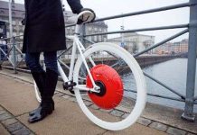 Phanh xe đạp tạo ra điện