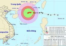 Bão Aere giật cấp 9 – 10, biển Đông có gió mạnh Bão Aere giật cấp 9 - 10, biển Đông có gió mạnh
