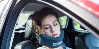 NodPod - "Chiếc võng" giúp bạn thoải mái ngủ ngồi khi đi máy bay, đi xe...