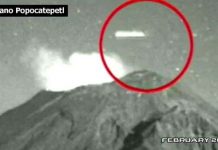 UFO xuất hiện trên miệng núi lửa phun trào? UFO xuất hiện trên miệng núi lửa phun trào?