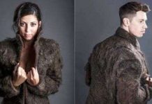 Áo khoác làm từ lông... ngực đàn ông