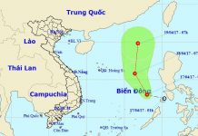 Áp thấp nhiệt đới đổ bộ vào biển Đông
