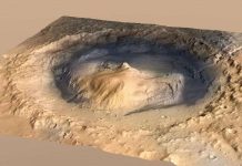 Hồ nước miệng núi lửa trên sao Hỏa biến đổi gây sốc