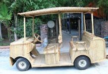 Độc đáo xe điện bằng tre thân thiện với môi trường
