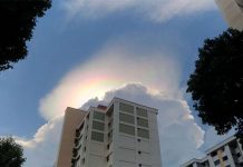 Cầu vồng lửa hút mắt người dân Singapore