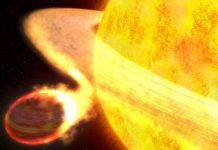 Sao đổi màu khi nuốt chửng hành tinh