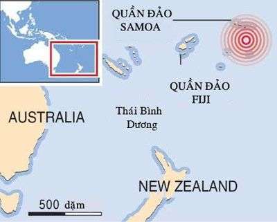 Sóng thần giết chết 34 người ở Thái Bình Dương