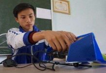 Nam sinh sáng chế máy chống ngủ gật cho các tài xế