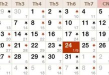 Tính tháng nhuận trong âm lịch như thế nào?