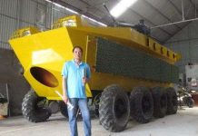 Thợ cơ khí không bằng cấp chế tạo xe bọc thép