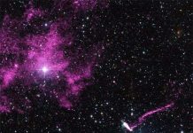 Hình ảnh về luồng hạt dài nhất phát ra từ sao neutron