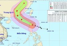 Bão Haima gây gió giật cấp 16 tiến vào biển Đông