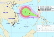 Áp thấp nhiệt đới mạnh lên thành bão Haikui