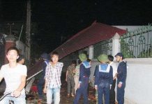 Lốc xoáy làm một người chết, 80 người bị thương