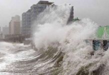 Bão Sanba đổ vào Hàn Quốc, 1100 người đi sơ tán