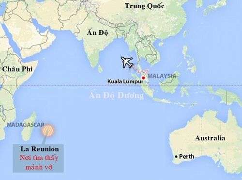 Malaysia chính thức xác nhận mảnh vỡ máy bay trôi dạt là của MH370