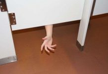 Tại sao cửa buồng toilet công cộng được thiết kế có khoảng trống ở trên và dưới?