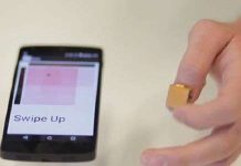 Điều khiển điện thoại bằng móng tay