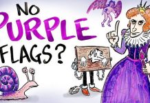 Rất ít quốc gia có cờ màu tím và sự thật là đây này