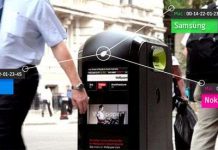 Thùng rác thông minh nhận biết smartphone qua WiFi để quảng cáo