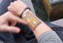 Cicret: vòng đeo tay thông minh thao tác trực tiếp trên da