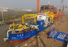 Trung Quốc công bố siêu tàu xây đảo nhân tạo mới