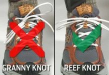 Đa số chúng ta buộc dây giày sai cách, đây mới là cách đúng