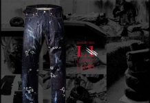 Nhật Bản dùng sư tử để làm quần jeans rách