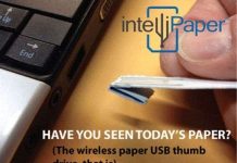 Sắp có USB bằng... giấy