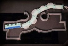 Robot mềm giống bạch tuộc, di chuyển trong môi trường hẹp