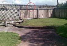 Bóng ma xuất hiện bí ẩn bên bờ tường rào