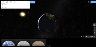 Cách xem Mặt trăng, sao Hỏa bằng Google Maps